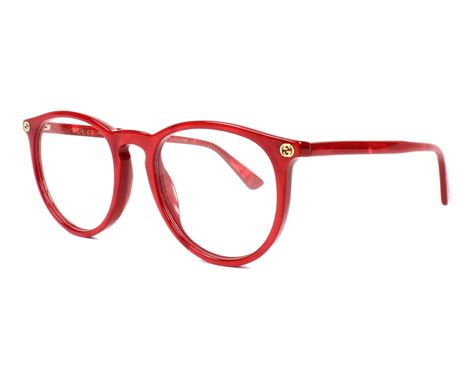 red gucci glasses frames|clear Gucci prescription glasses.